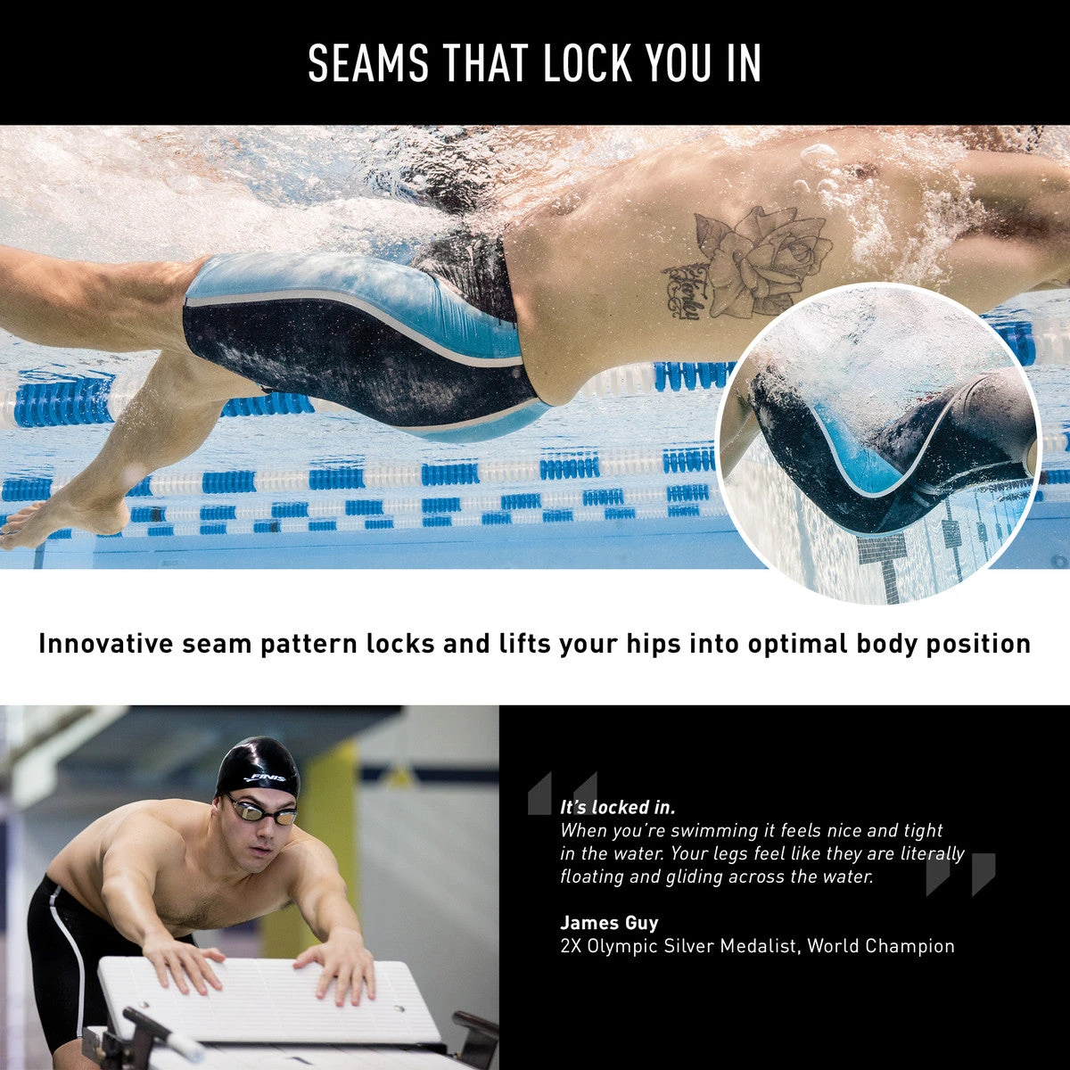 FINIS Rival Open Back Kneeskin | Elite Technical Racing Suit (Olivia Smoliga-White) - Image 16