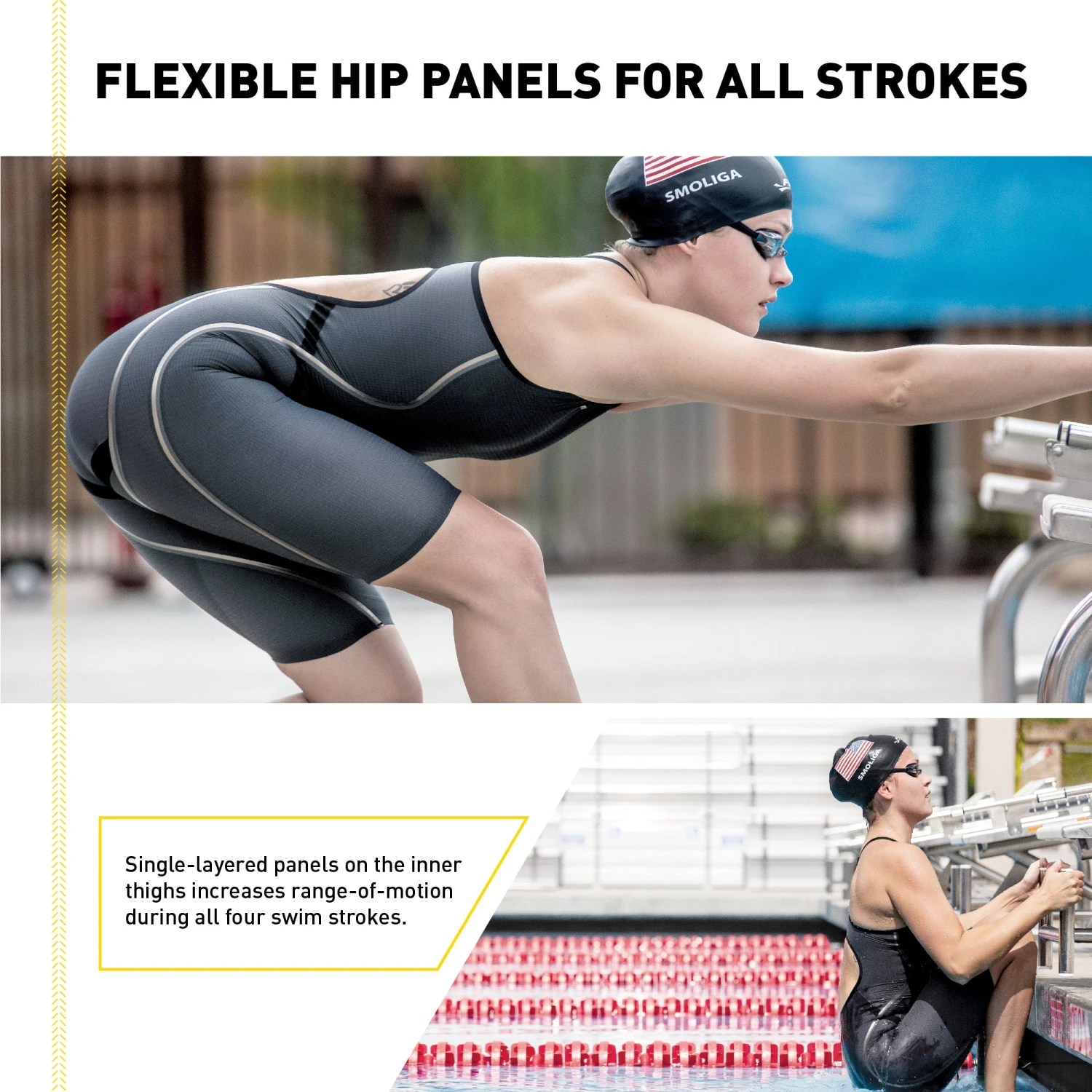 FINIS Rival 2.0 Closed Back Kneeskin | Elite Technical Racing Suit (Black) - Image 6