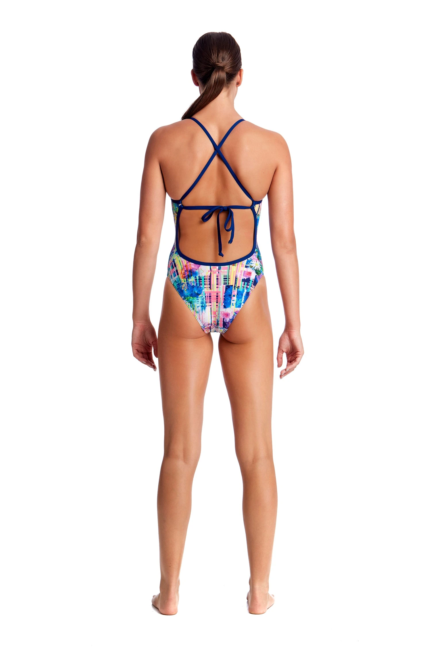 FUNKITA ALBA WILD | LADIES TIE ME TIGHT ONE PIECE - Image 3
