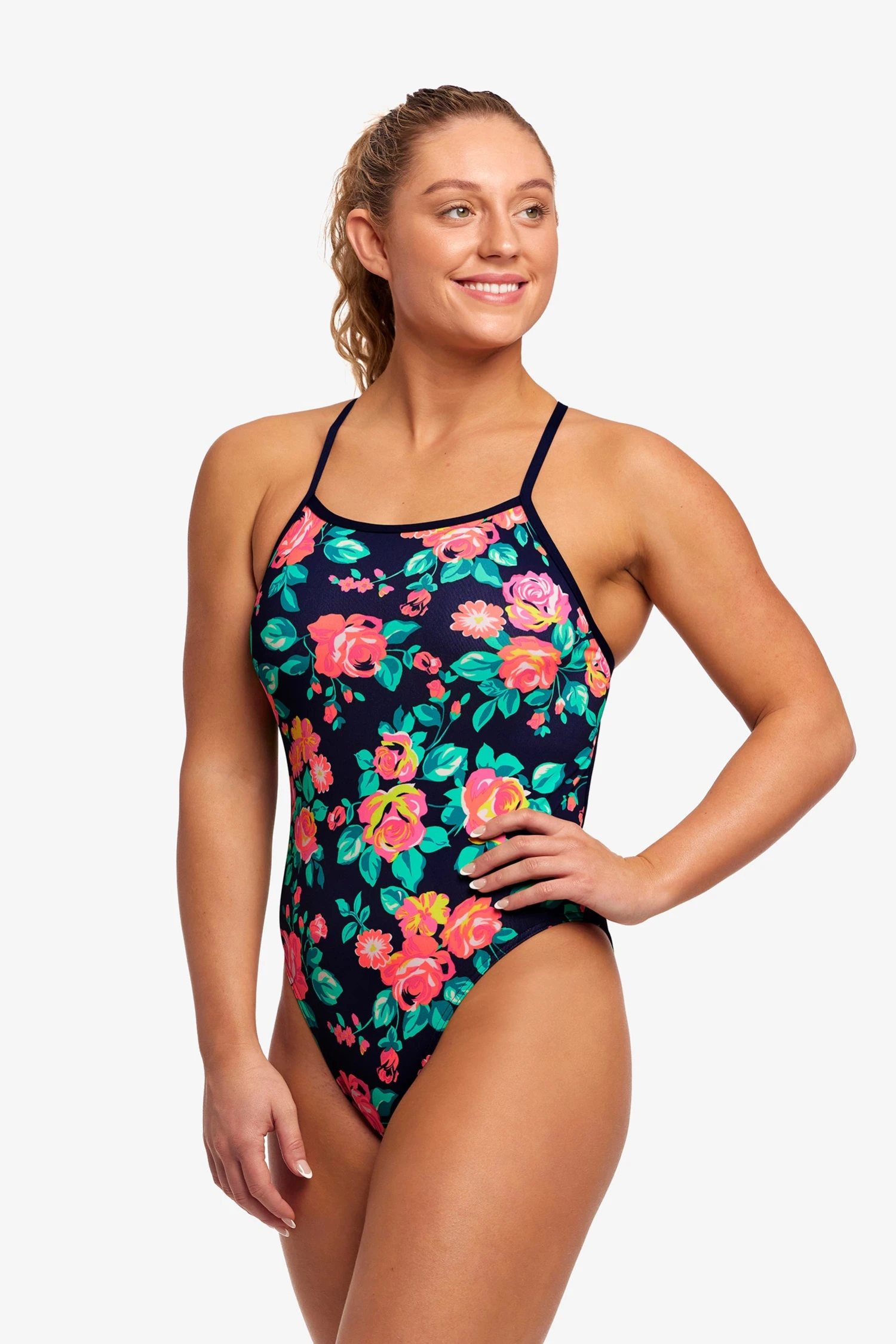 FUNKITA Full Bloom | Ladies Tie Me Tight One Piece - Image 8