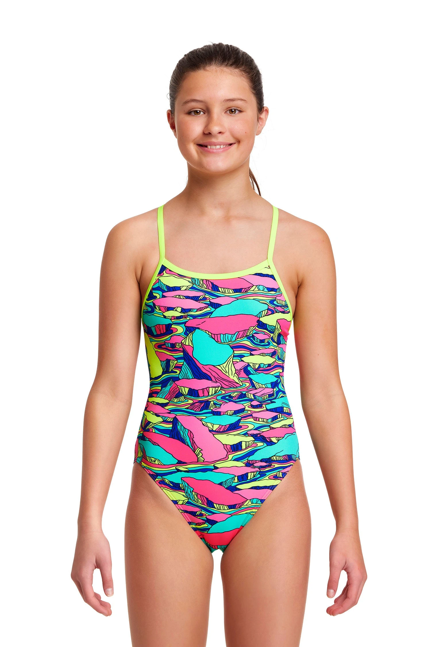 FUNKITA Bright Bregs | Girls Single Strap One Piece - Image 4