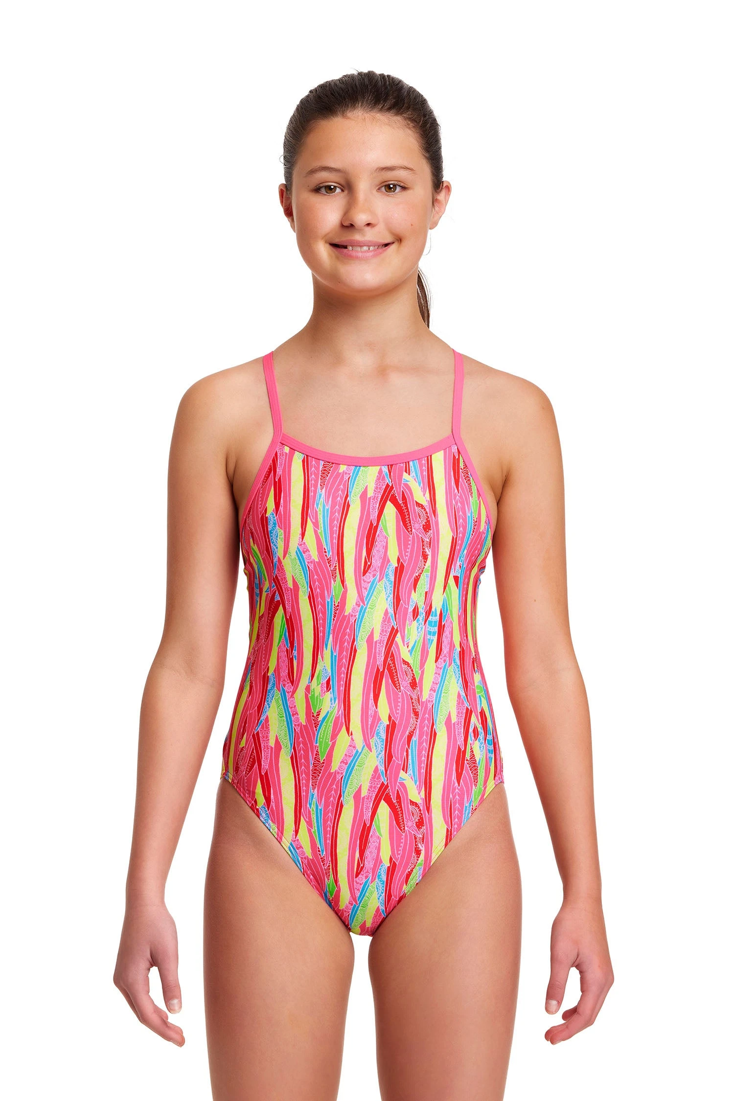 FUNKITA Feather Flock | Girls Single Strap One Piece - Image 4