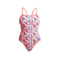 FUNKITA PINK PANDA | LADIES ECO SINGLE STRAP ONE PIECE