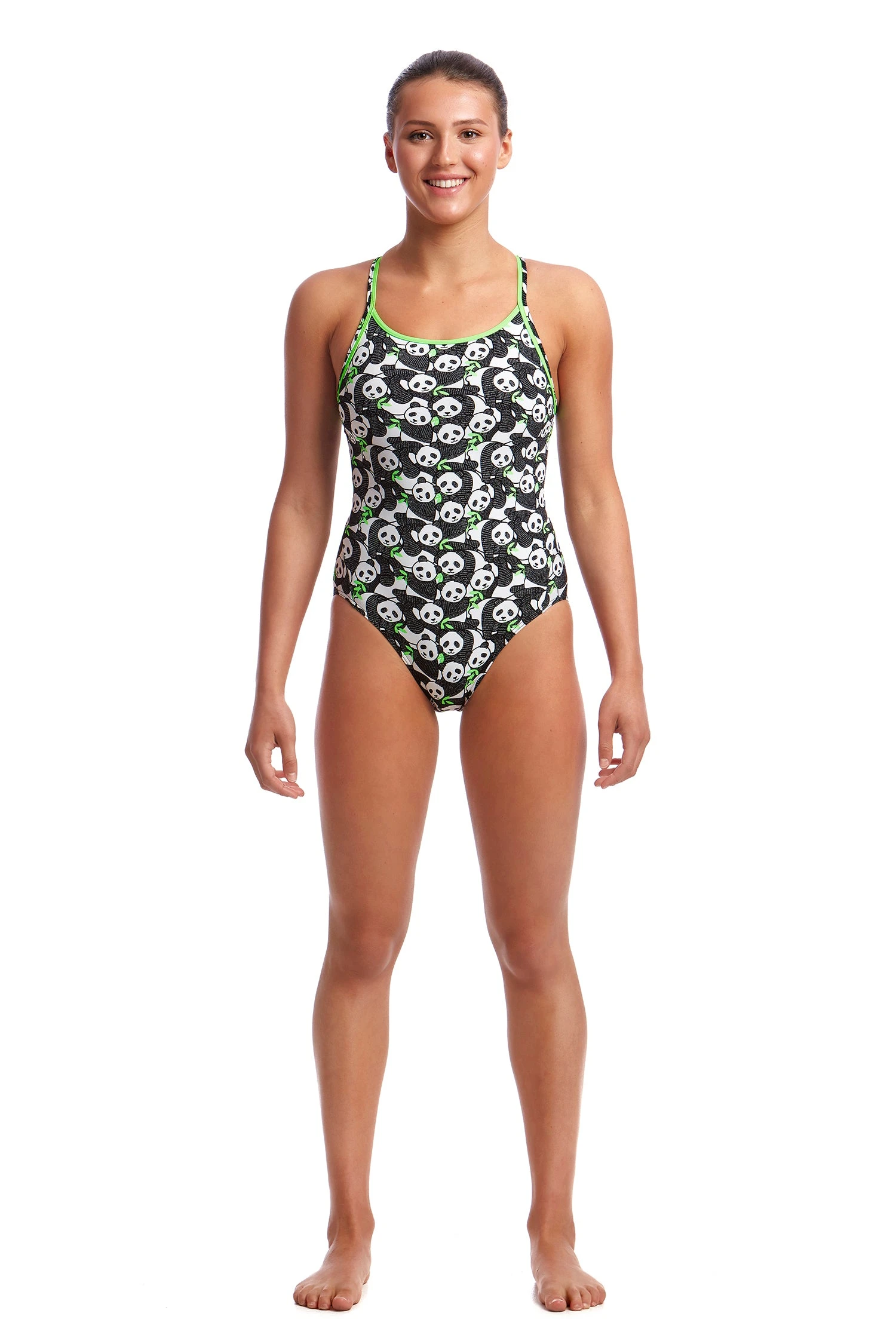 FUNKITA PANDADDY | LADIES ECO DIAMOND BACK ONE PIECE - Image 2