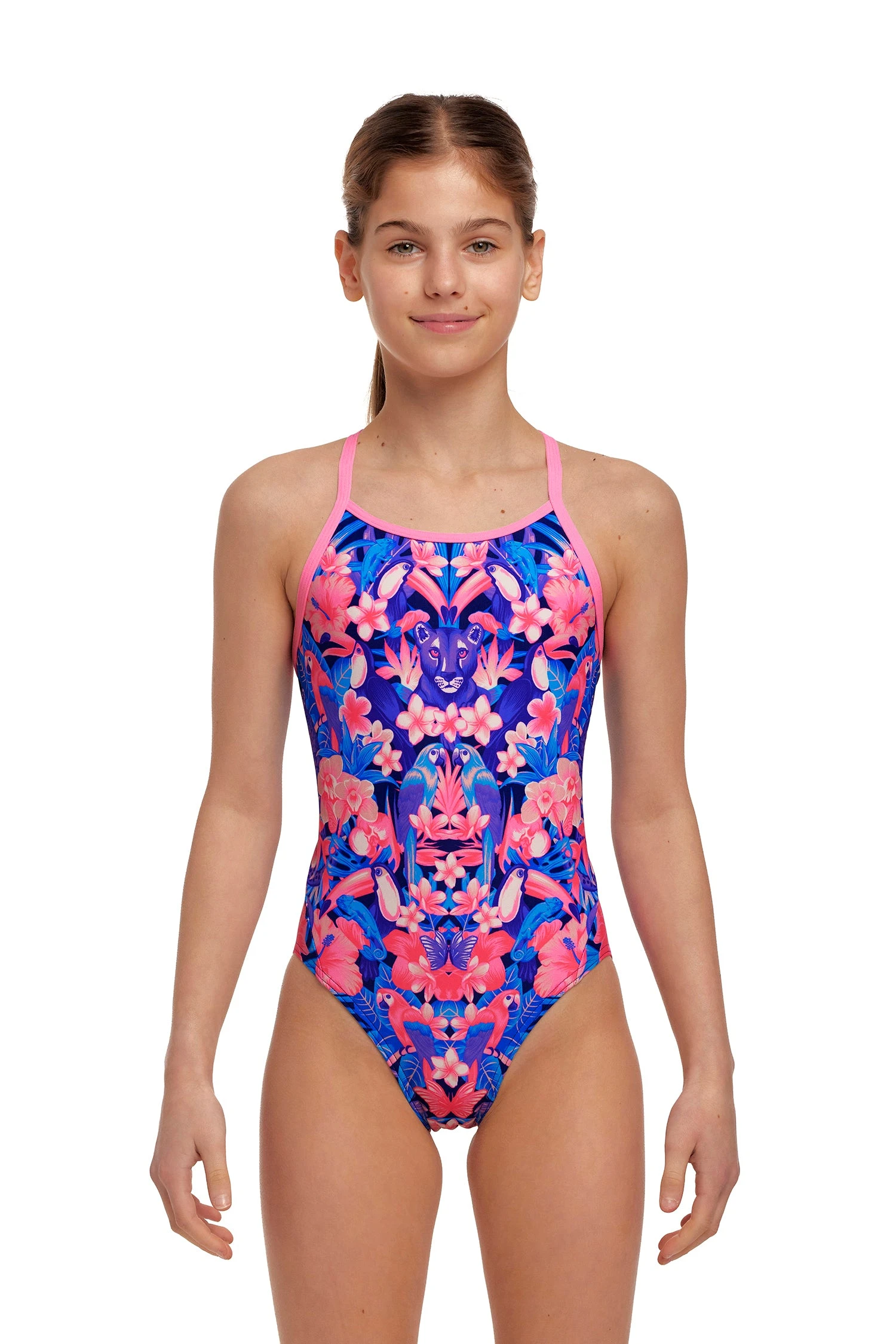 FUNKITA Jingle Jungle | Girls Diamond Back One Piece - Image 3