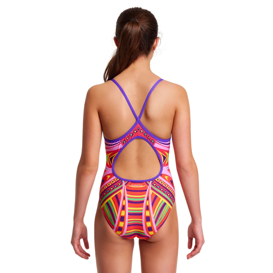 FUNKITA Primal Party | Girls Diamond Back One Piece - Image 2