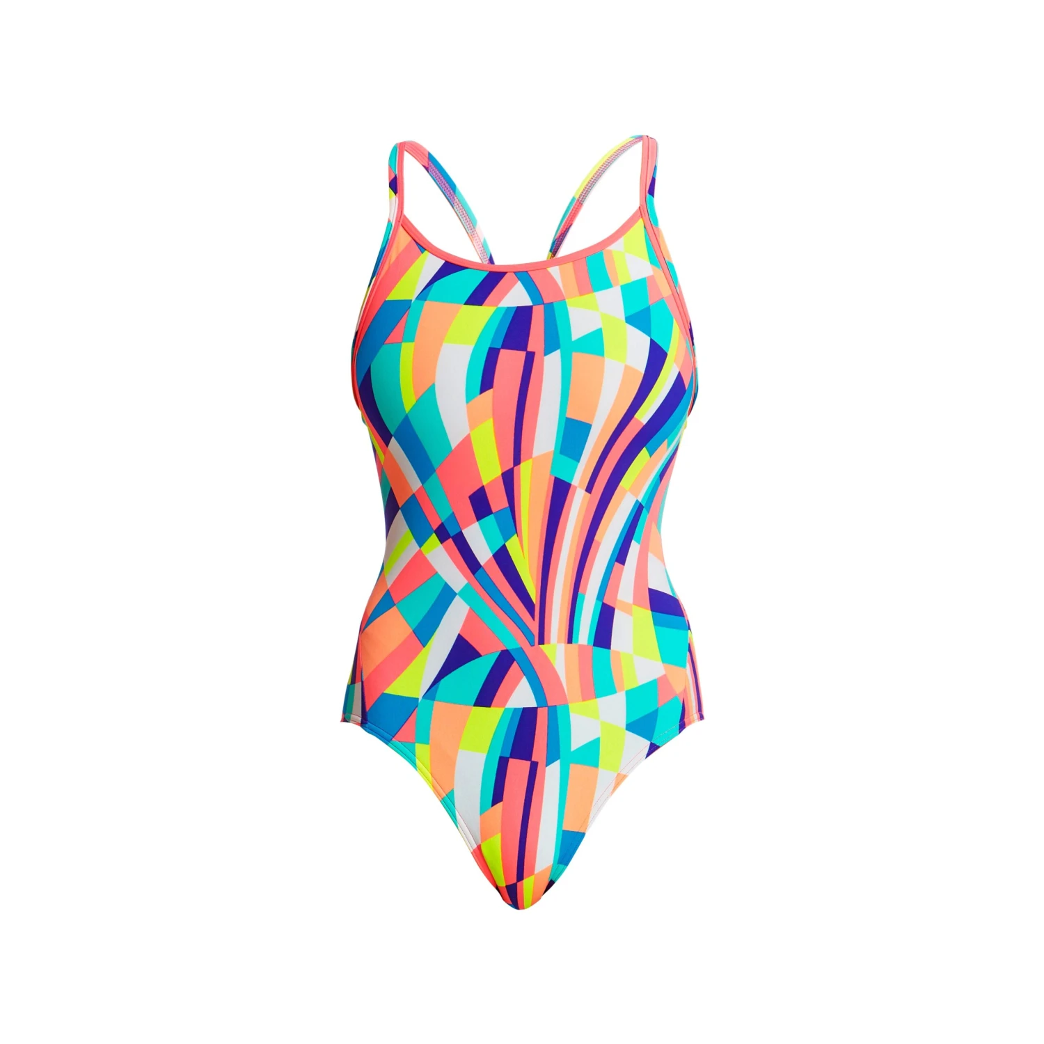 FUNKITA PASTEL PANEL | LADIES DIAMOND BACK ONE PIECE