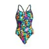 FUNKITA Paper Cut | Ladies Diamond Back One Piece