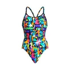 FUNKITA Paper Cut | Ladies Diamond Back One Piece