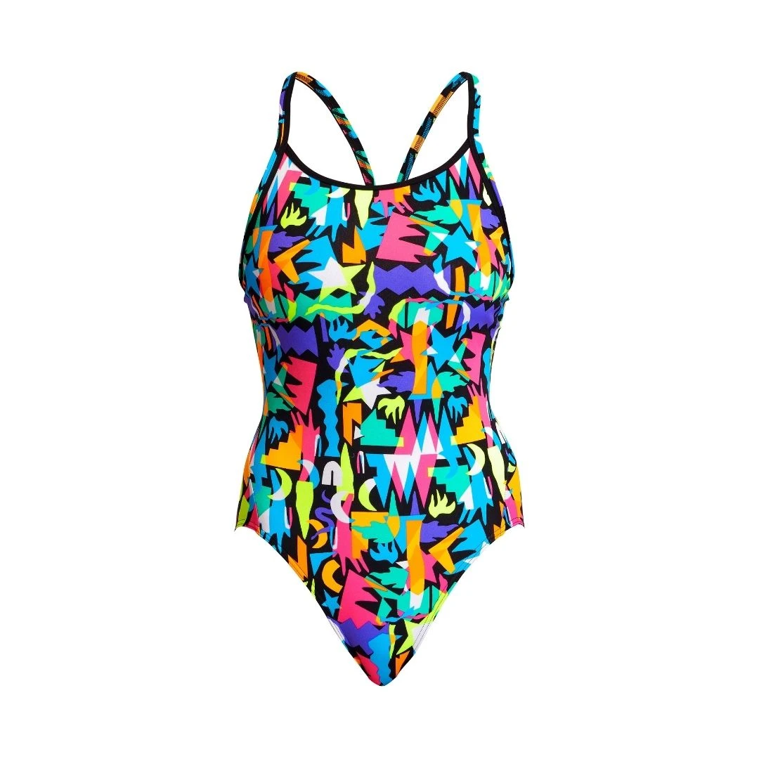 FUNKITA Paper Cut | Ladies Diamond Back One Piece