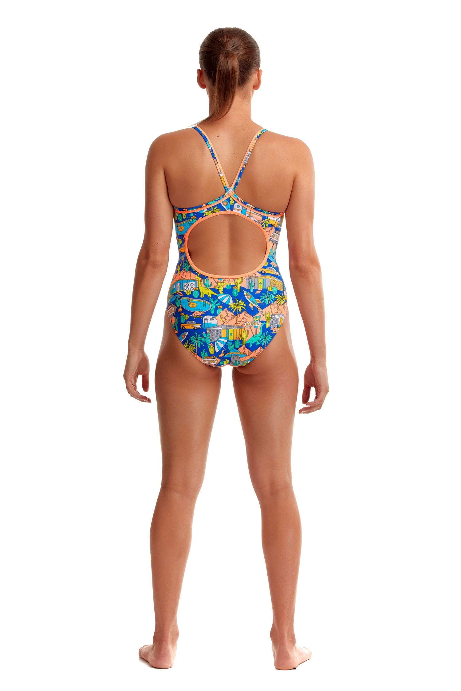 FUNKITA Wacky West | Ladies Eco Diamond Back One Piece - Image 2