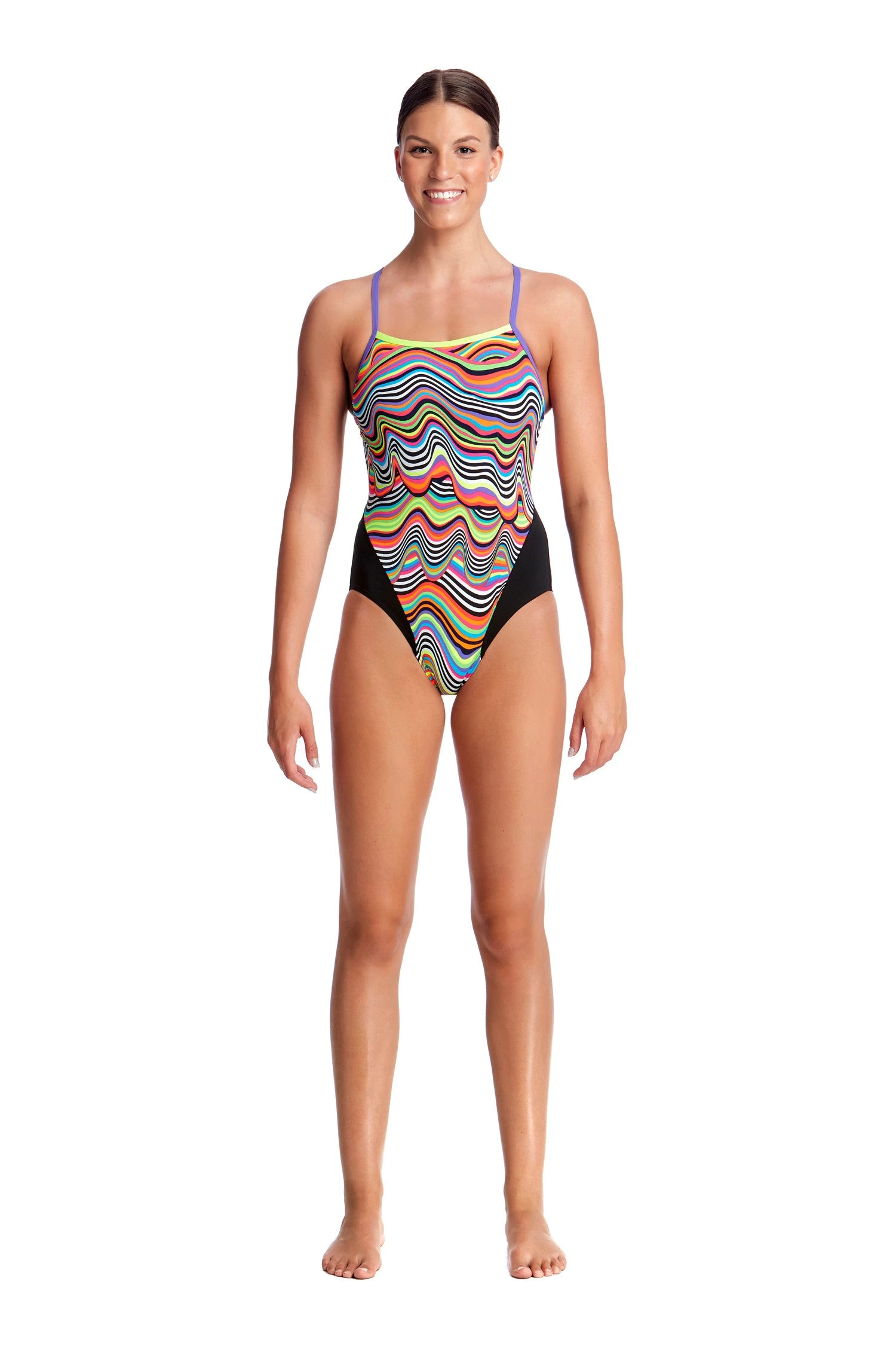 FUNKITA DRIPPING | LADIES SINGLE STRAP ONE PIECE - Image 2