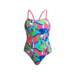 FUNKITA Texta Towers | Ladies Single Strap One Piece
