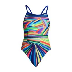 FUNKITA Land Lines | Girls Single Strap One Piece