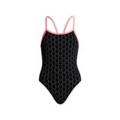 FUNKITA Night Cat | Girls Single Strap One Piece