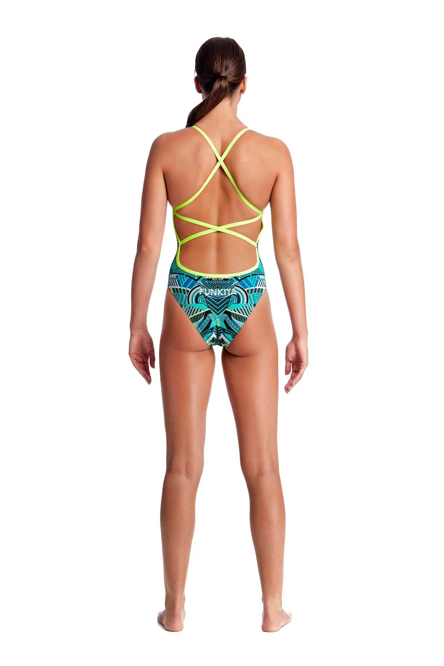 FUNKITA WEAR WOLF | LADIES STRAPPED IN ONE PIECE - Image 3