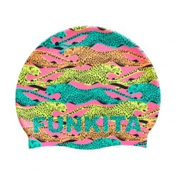 FUNKITA Lying Cheet | Silicone Swimming Caps