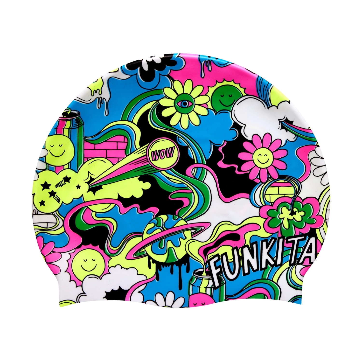 FUNKITA Smash Mouth | Silicone Swimming Caps