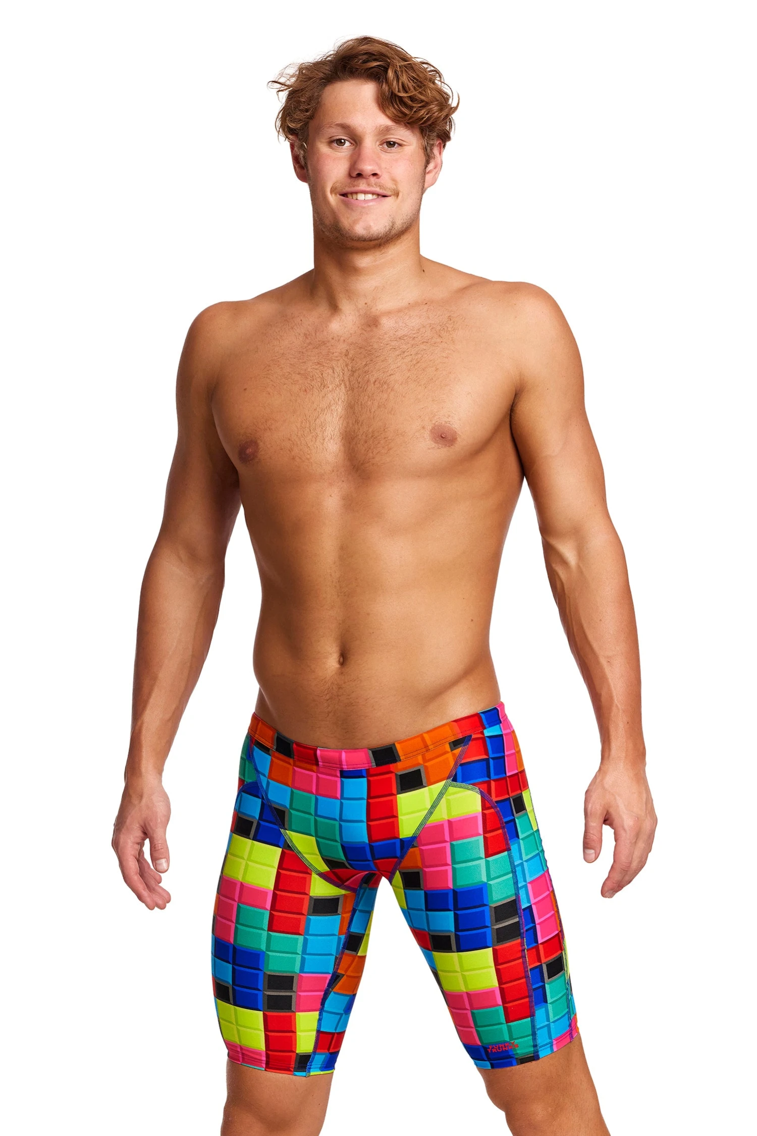 Funky Trunks Blocked | Mens Training Jammers - Image 6