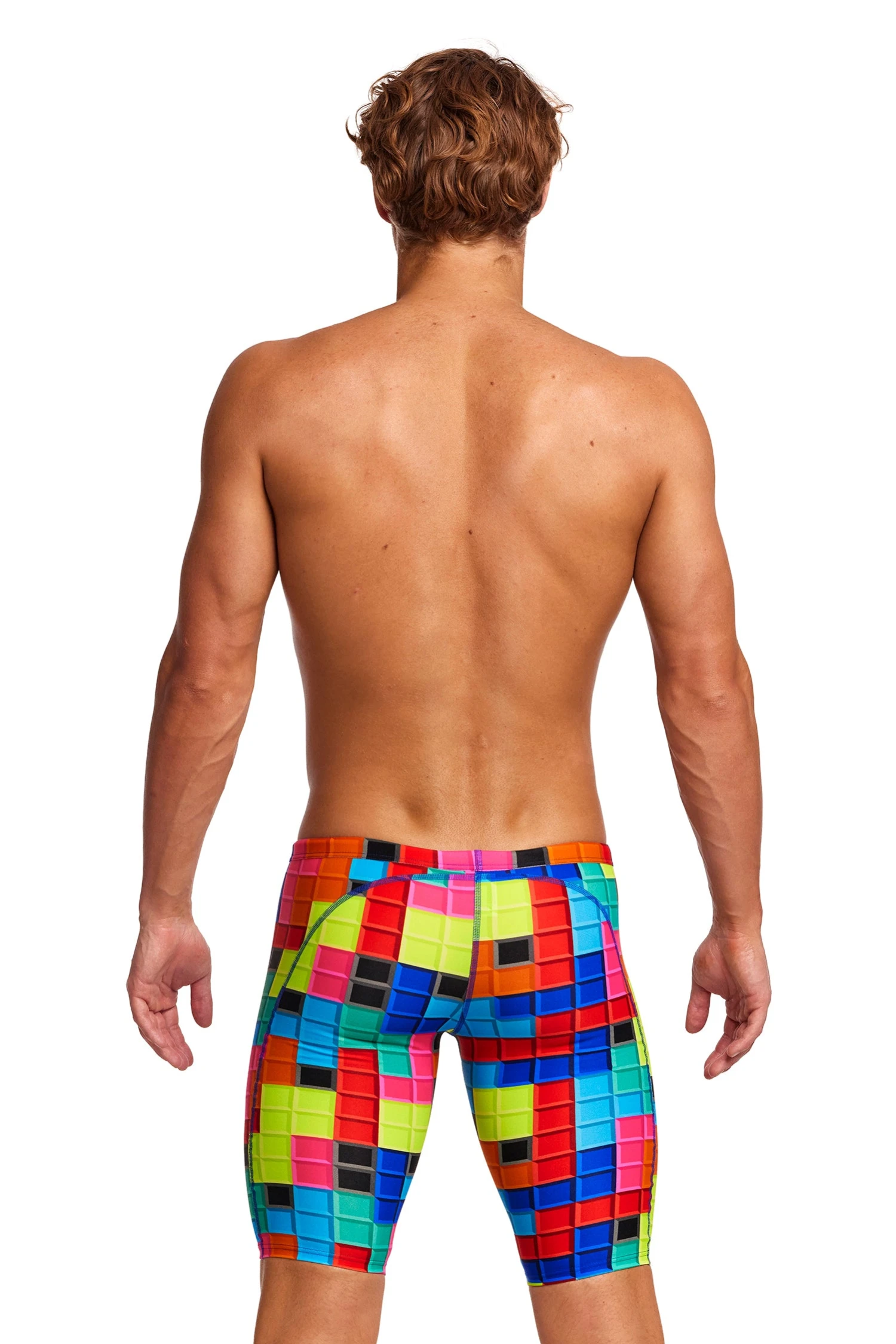 Funky Trunks Blocked | Mens Training Jammers - Image 7