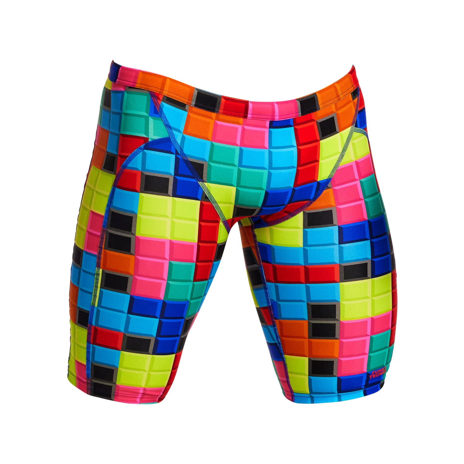 Funky Trunks Blocked | Mens Training Jammers - Image 3
