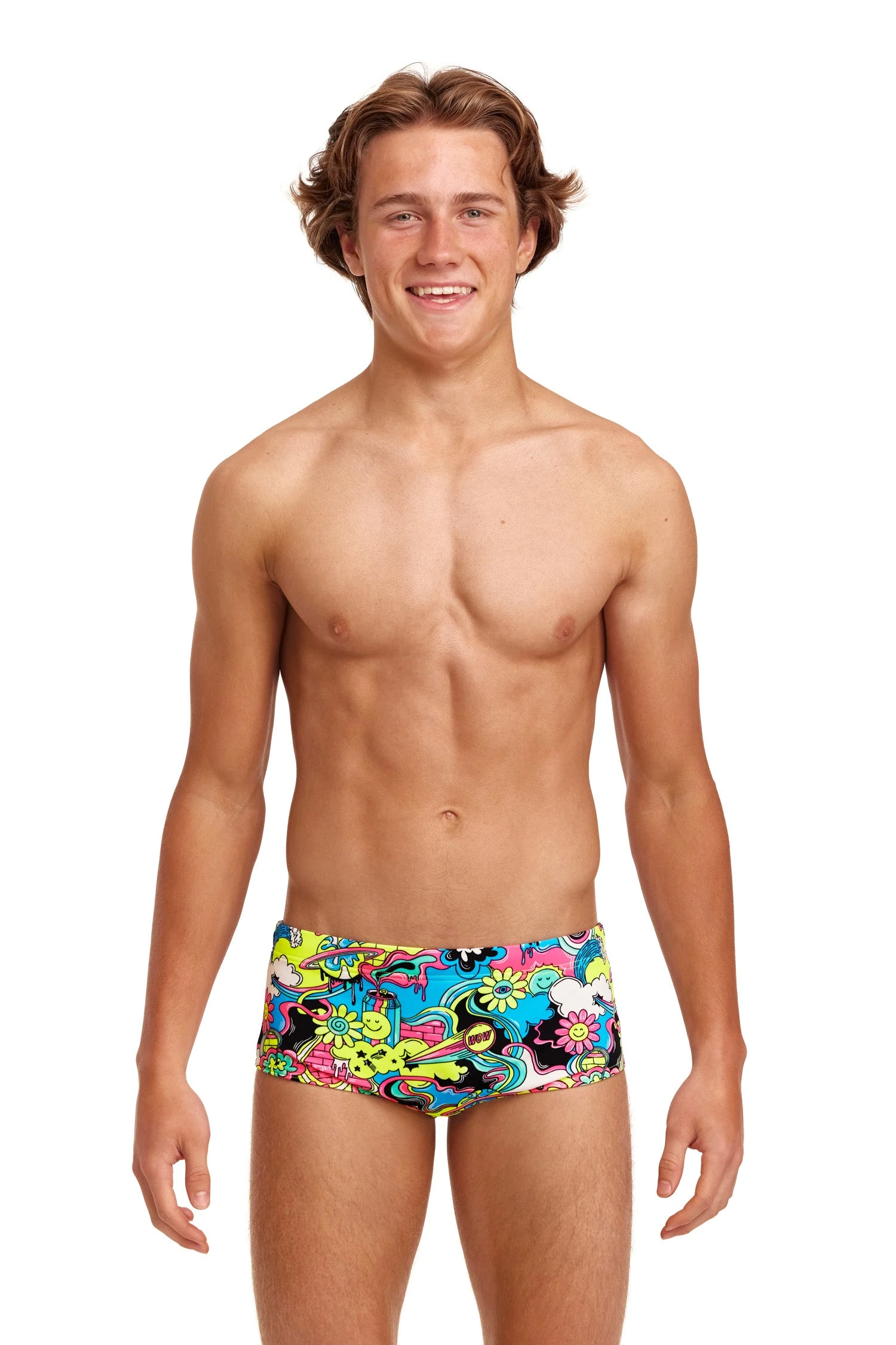 Funky Trunks Smash Mouth | Boys Sidewinder Trunks - Image 5
