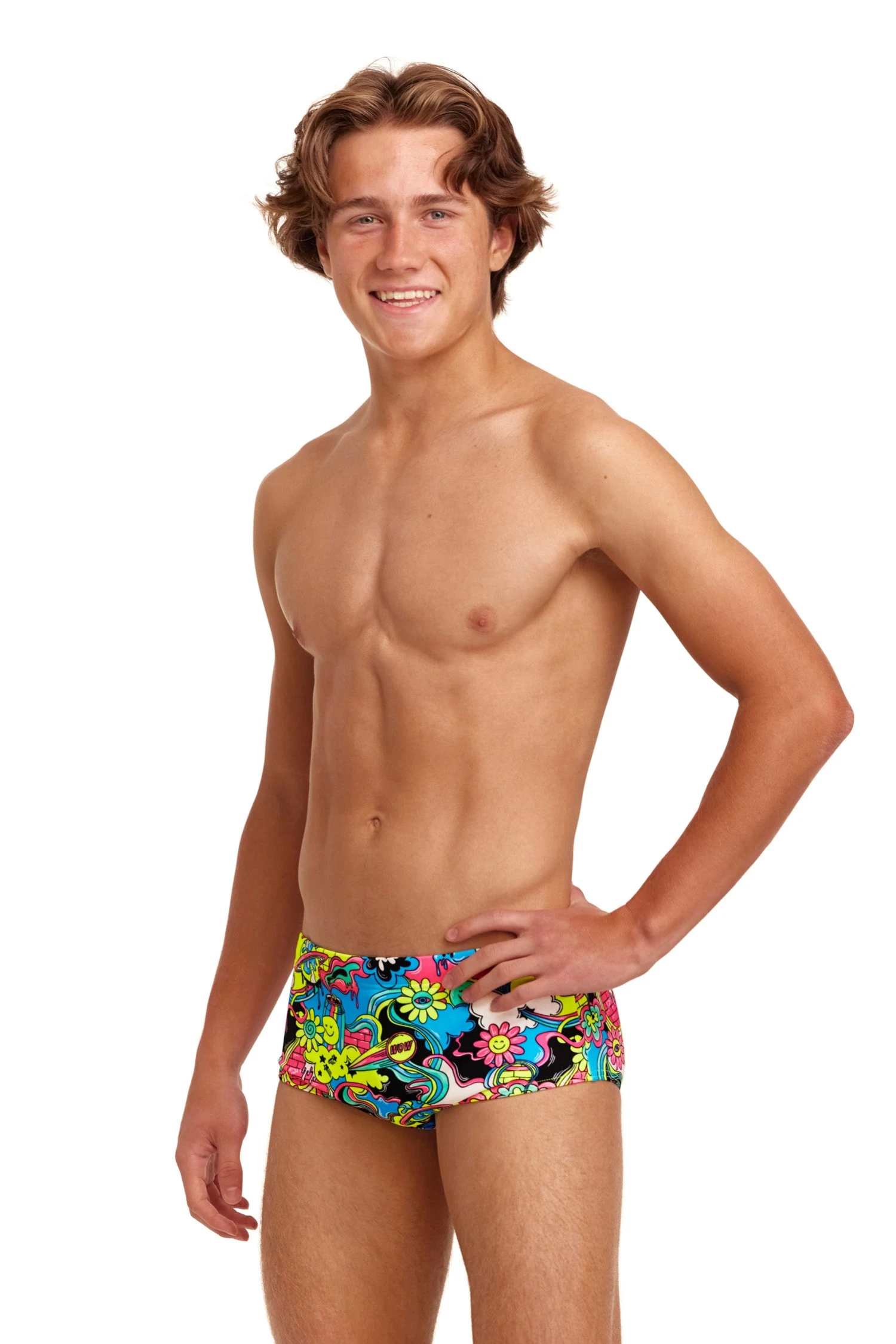 Funky Trunks Smash Mouth | Boys Sidewinder Trunks - Image 7