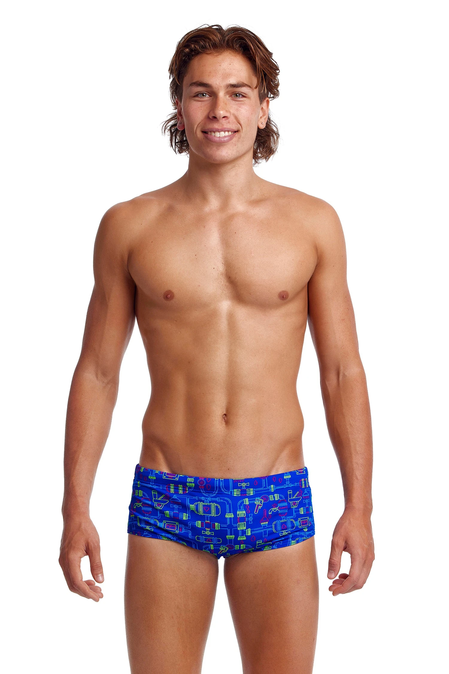 Funky Trunks Backed Up | Mens Sidewinder Trunks - Image 6