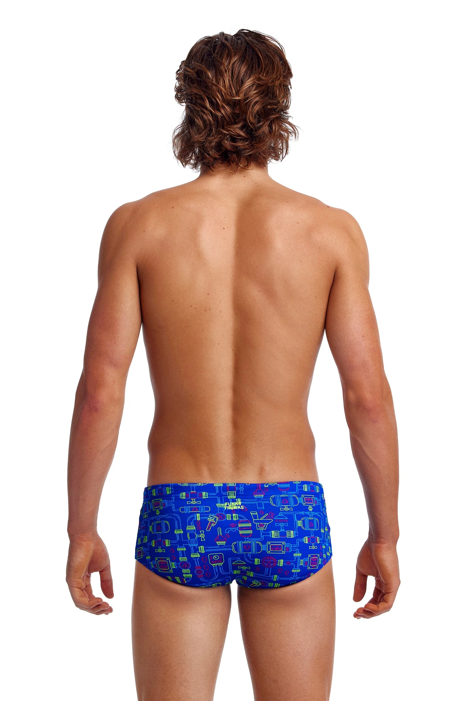 Funky Trunks Backed Up | Mens Sidewinder Trunks - Image 7
