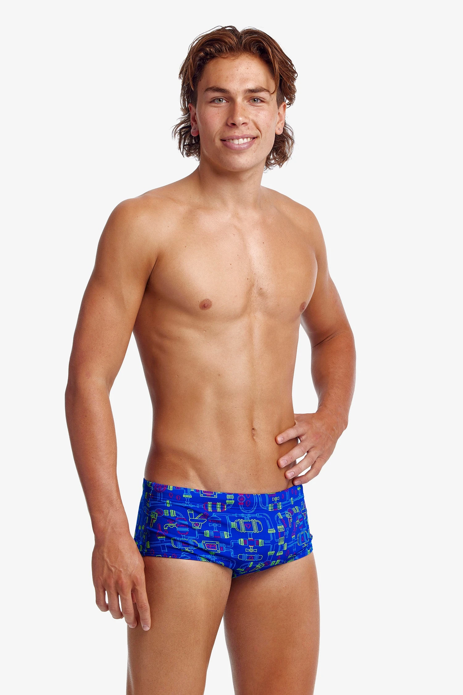 Funky Trunks Backed Up | Mens Sidewinder Trunks - Image 8