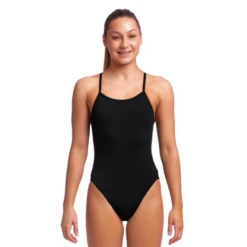 FUNKITA Still Black | Girls Single Strap One Piece
